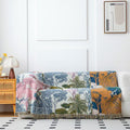 Woodland Cotton Gauze Tassel Blanket - 90"W x 98"L - image 2
