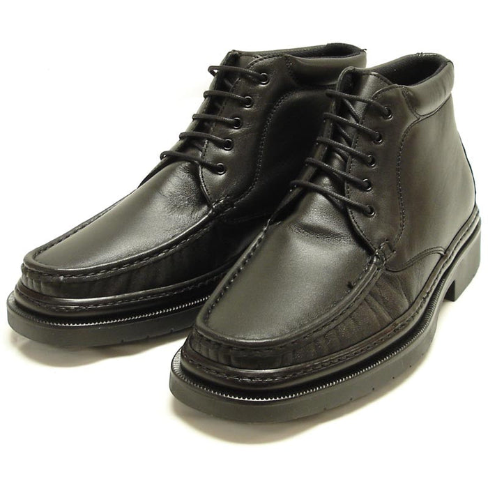 P-5246 Belka Black Leather Boot Lace up Pinosos Made in Spain