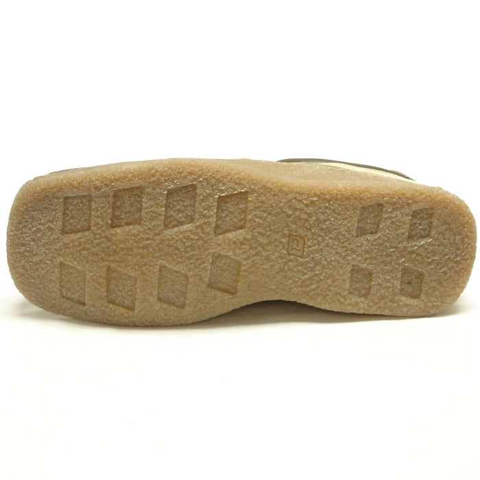 P-5446 Javier Beige Green Leather Lace up Sneaker Pinosos Made in Spain