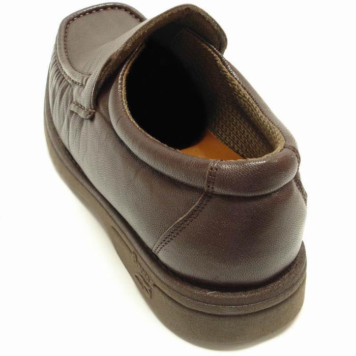 P-5614-668 Black Leather Slip on Loafer Pinosos Made in Spain