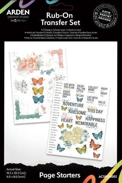 Page Starters - Rub-On Transfer Set