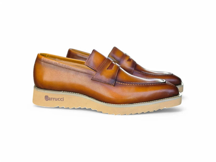Patina Burnished Penny Loafer