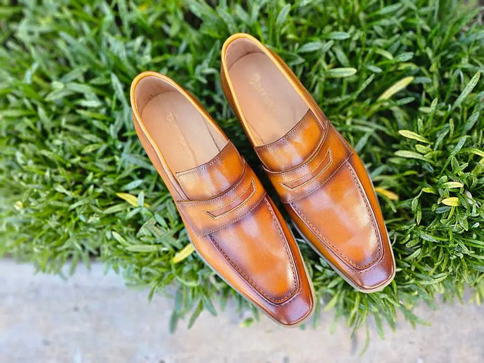 Patina Burnished Penny Loafer