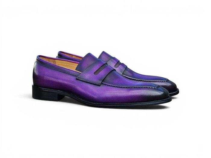 Patina Finished Penny Loafer