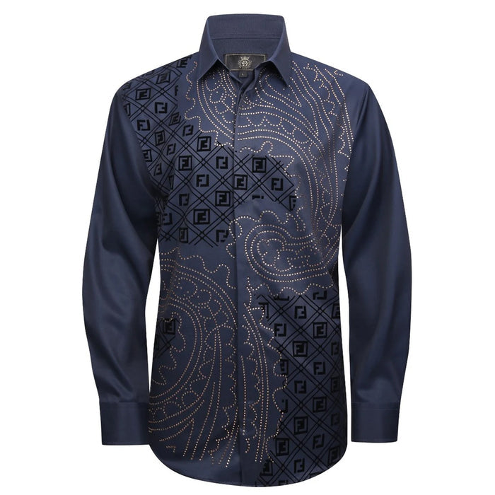 Patterned Prestige NAVY - Dudes Boutique
