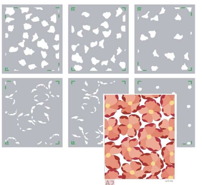 Petal Burst - Layering Stencils
