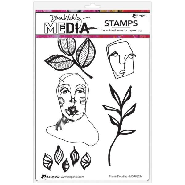 Phone Doodles - Cling Stamps