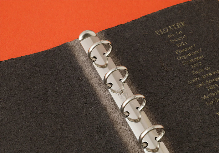 PLOTTER Horse Hair II 5-Ring Leather Binder PLT5016 (Mini 5 Size)