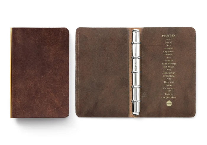 PLOTTER Pueblo 5-Ring Leather Binder PLT5001 (Mini 5 Size)