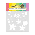 Poinsettia Frame - Coloring Stencil