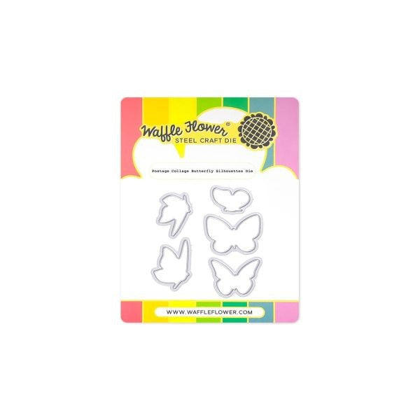 Postage Collage - Butterfly Silhouettes - Dies