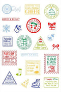 Postage Collage Clear Stamps - Season's Greetings