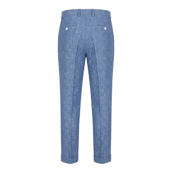 Prestige Blue Linen Pants