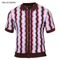 Prestige CMK-303 Brown Knit Shirt