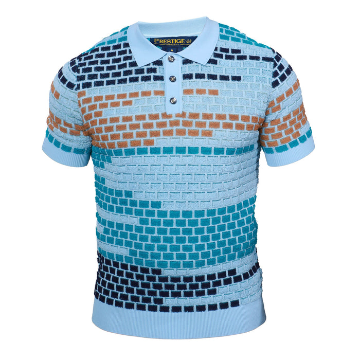 Prestige CMK-399 Blue Knit Shirt