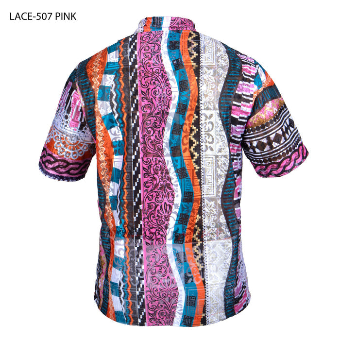 Prestige LACE-507 Pink Lace Shirt