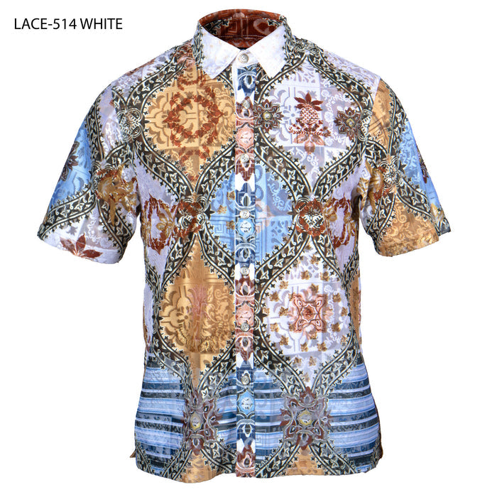 Prestige LACE-514 White Lace Shirt