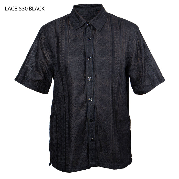 Prestige LACE-530 Black Lace Shirt