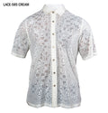 Prestige LACE-585 Cream Lace Shirt