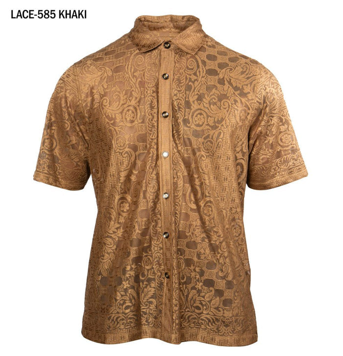 Prestige LACE-585 Khaki Lace Shirt