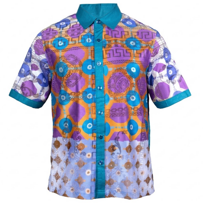Prestige LUX-560 Teal Linen Shirt