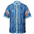 Prestige LUX-660 Blue Lace Linen Shirt