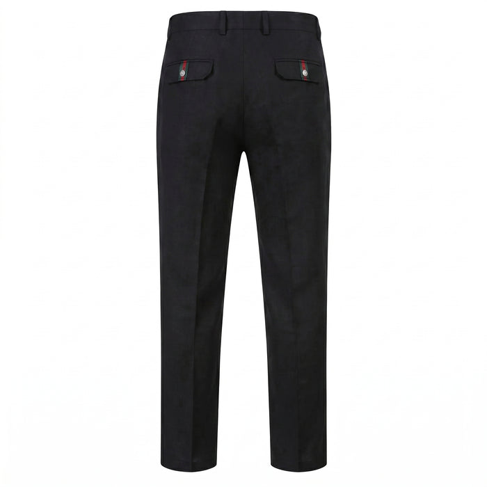 Prestige LUX-690 Black Linen Pants