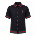 Prestige LUX-690 Black Linen Shirt