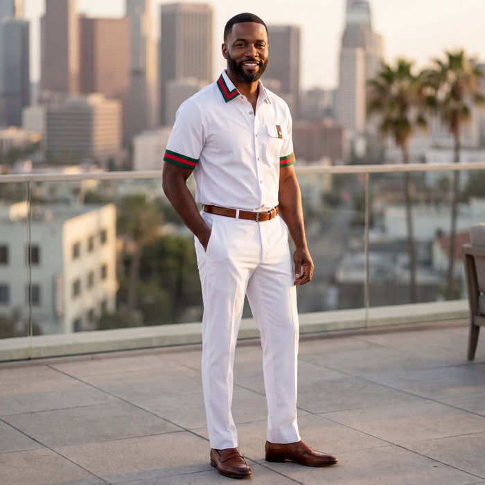 Prestige LUX-690 White Linen Pants