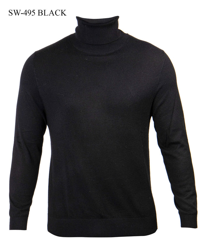 Prestige SW-495 Black Turtle Neck Sweater