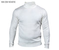 Prestige SW-530 White Ribbed Turtle Neck Sweater