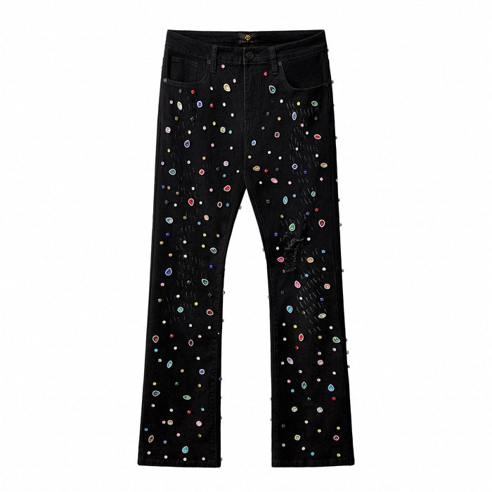 Prism Gem Denim Pant – Century Penthouse BLACK