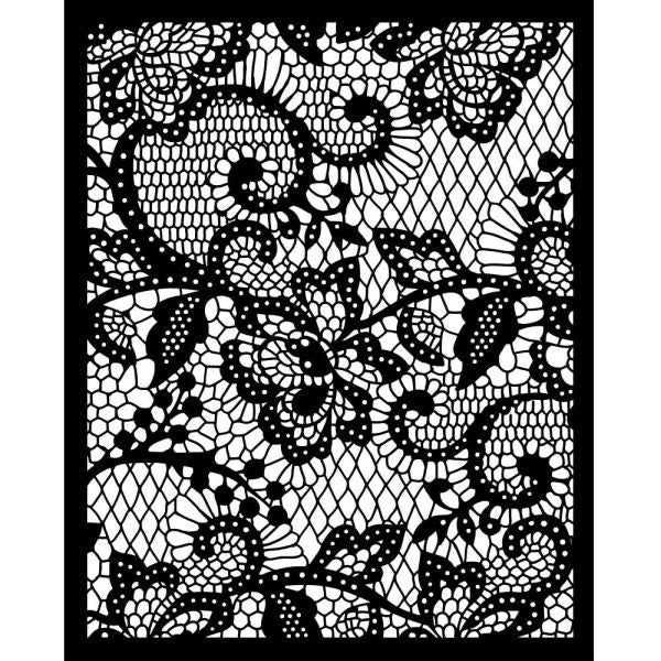 Quiet Days - Stencil - Floral Lace