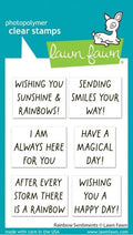 Rainbow Sentiments - Clear Stamps
