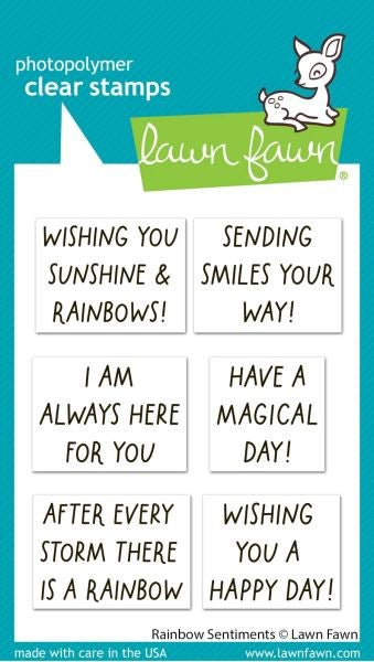 Rainbow Sentiments - Clear Stamps