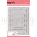 Rectangle Photo Mat Border Dies - Scalloped