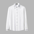 Regal Lace Crystal Dress Shirt WHITE