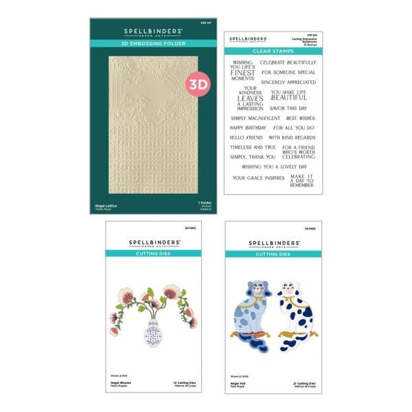 Regal Reflections - Dies, 3D Folder & Stamp Bundle