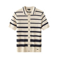 Regatta Mesh Stripe Knit SS Shirt IVORY