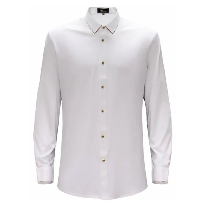 Regret Free Button-Up Shirt WHITE - Dudes Boutique
