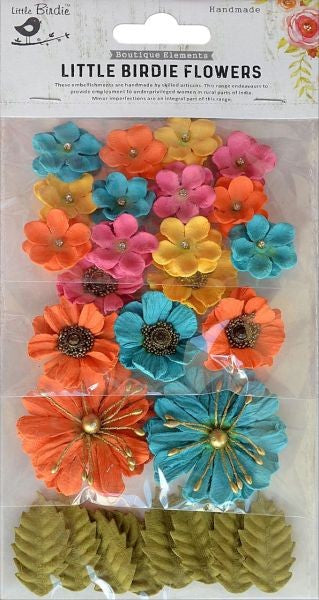 Renae Paper Flowers - Vivid Palette