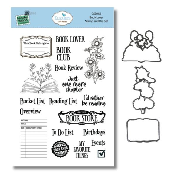Rest & Relaxation - Stamp & Die Set - Book Lover