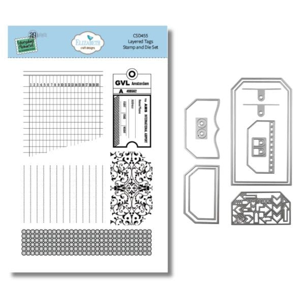 Rest & Relaxation - Stamp & Die Set - Layered Tags