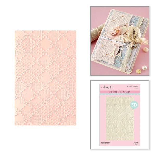 Ribbons & Seams - 3D Embossing Folder