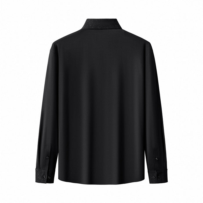Rose Éclat Emboss Shirt BLACK