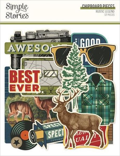 Rustic Legend - Chipboard Pieces