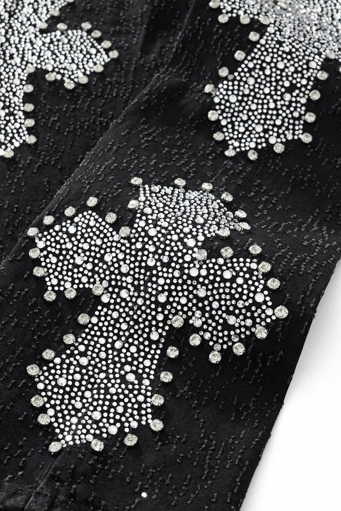 Sanctum Cross Denim Pant – Century Penthouse BLACK/SILVER