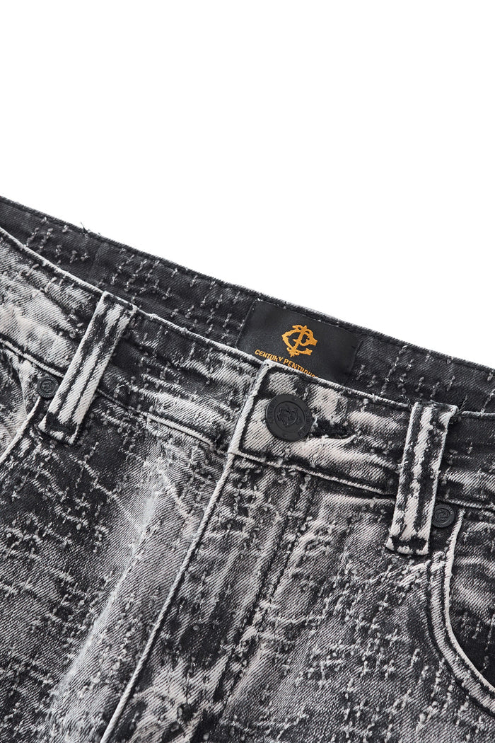 Sanctum Cross Denim Pant – Century Penthouse GREY