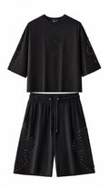 Sanctum Cross Short Set – Century Penthouse BLACK/BLACK