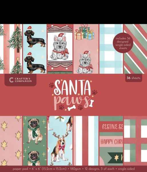 Santa Paws  - 6x6 Paper Pad
